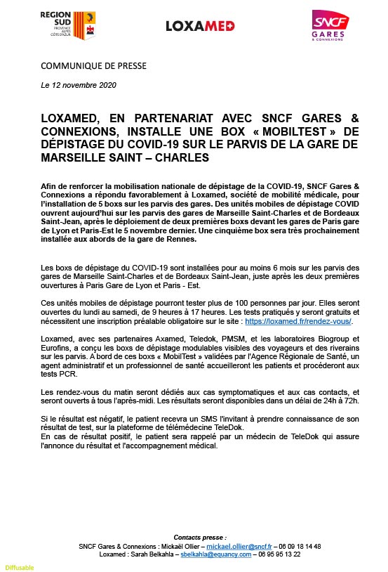 références communique presse marseille